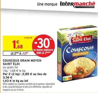 SAINT ÉLOI Couscous grain moyen 1 kg