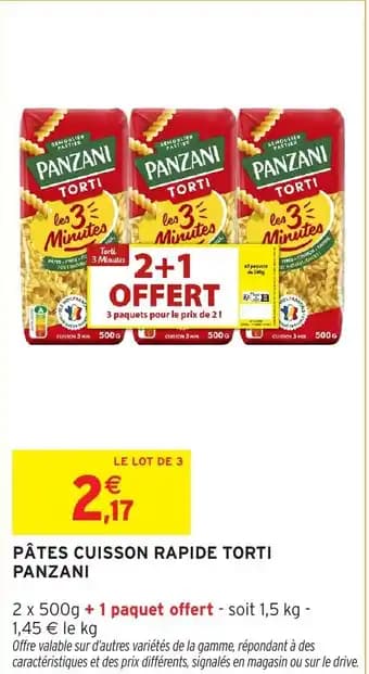 Promotion Exclusives de 13
Panzani : Découvrez l'Offre incontournable