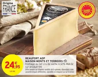 Promotion Exclusives de 1
Beaufort aop : Découvrez l'Offre incontournable