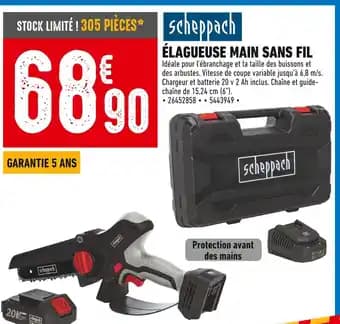 Promotion Exclusives de 2
Élagueuse sans fil : Découvrez l'Offre incontournable