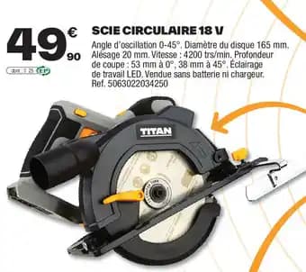 Promotion Exclusives de 3
Scie circulaire : Découvrez l'Offre incontournable