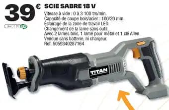 TITAN Scie sabre 18 v
