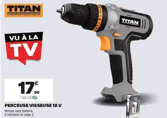 TITAN Perceuse visseuse 18 v