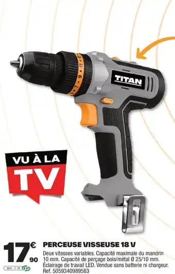 TITAN Perceuse visseuse 18 v