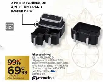 Promotion Exclusives de 23
Friteuse : Découvrez l'Offre incontournable