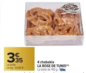 LA ROSE DE TUNIS 4 chabakia 140 g