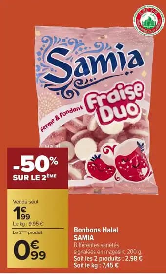 SAMIA Bonbons Halal 200 g