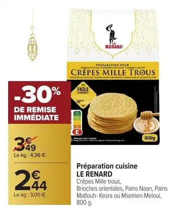 LE RENARD Préparation cuisine 800 g