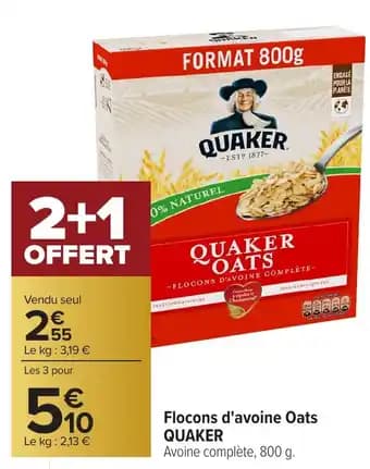 Promotion Exclusives de 5
Flocons d avoine : Découvrez l'Offre incontournable