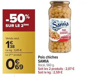 SAMIA Pois chiches 560 g