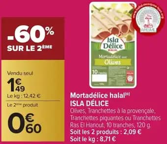 ISLA DÉLICE Mortadélice halal 120 g