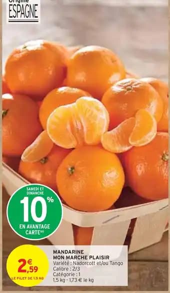 Mon Marché Plaisir Mandarine