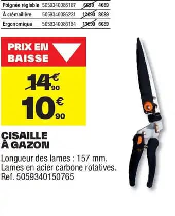 Promotion Exclusives de 4
Cisaille : Découvrez l'Offre incontournable