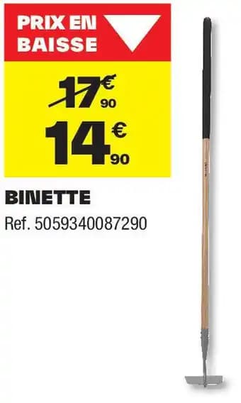 Promotion Exclusives de 2
Binette : Découvrez l'Offre incontournable