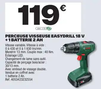 Perceuse visseuse easydrill 18V +1 batterie 2 ah