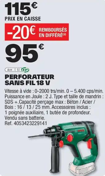 Promotion Exclusives de 8
Perforateur : Découvrez l'Offre incontournable