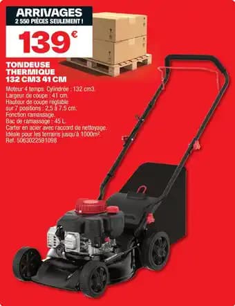 Promotion Exclusives de 7
Tondeuse Thermique : Découvrez l'Offre incontournable