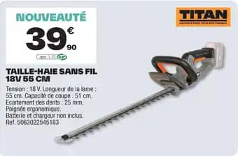 Promotion Exclusives de 1
Taille haie sans fil : Découvrez l'Offre incontournable
