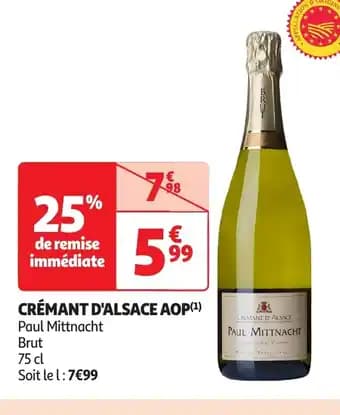 Promotion Exclusives de 11
Crémant d'alsace : Découvrez l'Offre incontournable