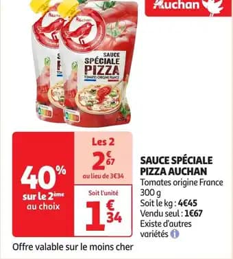 Promotion Exclusives de 3
Sauce pizza : Découvrez l'Offre incontournable