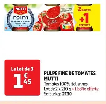 Promotion Exclusives de 3
Pulpe de tomates : Découvrez l'Offre incontournable