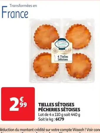 Tielles sétoises pêcheries sétoises 4 x 110 g