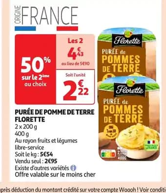 Promotion Exclusives de 41
Pomme de terre : Découvrez l'Offre incontournable