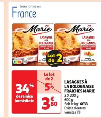 Promotion Exclusives de 12
Lasagnes : Découvrez l'Offre incontournable