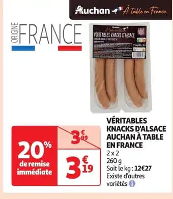 Promotion Exclusives de 11
Knacks : Découvrez l'Offre incontournable