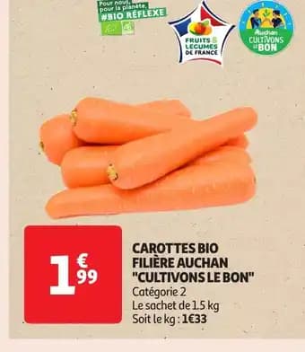Promotion Exclusives de 3
Carottes bio : Découvrez l'Offre incontournable