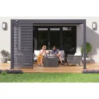 Pergola bioclimatique adossée 3 x 4m OMBREA