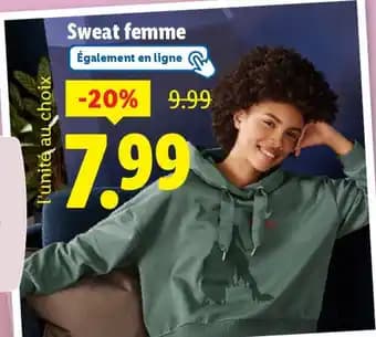 Promotion Exclusives de 8
Sweat femme : Découvrez l'Offre incontournable
