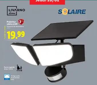 LIVARNO HOME Projecteur solaire à LED