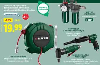 Enrouleur de tuyau, unité de maintenance, dérouilleur