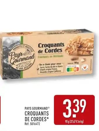 PAYS GOURMAND Croquants de cordes