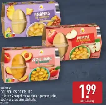 BACCARAⓇ Coupelles de fruits 480 g