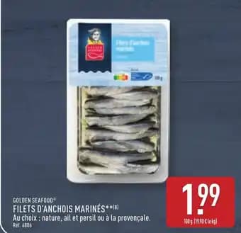 GOLDEN SEAFOOD® Filets d'anchois marines 100 g