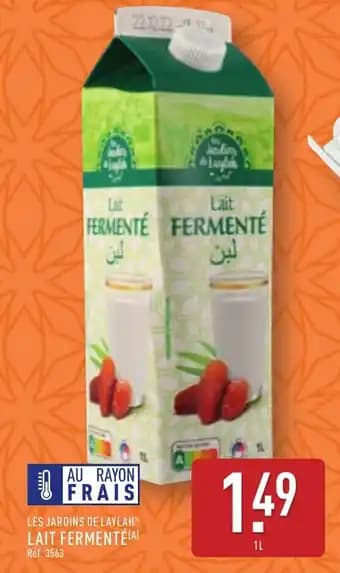 LES JARDINS DE LAYLAH® Lait fermenté 1 l