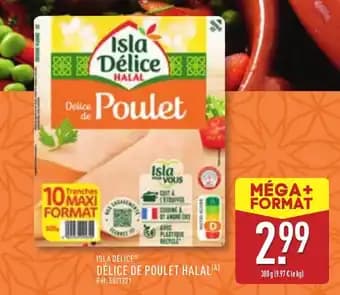 ISLA DÉLICE® Délice de poulet halal 300 g
