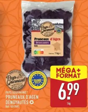 PAYS GOURMAND® Pruneaux d'agen dénoyautés 1 kg