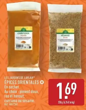 LES JARDINS DE LAYLAHⓇ Épices orientales 250 g