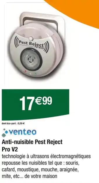 VENTEO Anti-nuisible pest reject pro v2