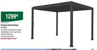 Promotion Exclusives de 1
Pergola : Découvrez l'Offre incontournable