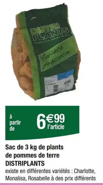 DISTRIPLANTS Sac de 3 kg de plants de pommes de terre