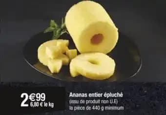 Ananas entier épluché 440 g