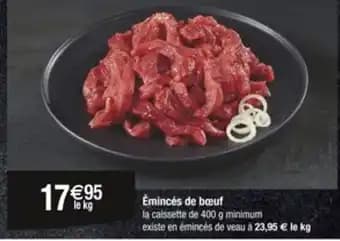 Émincés de bœuf 400 g
