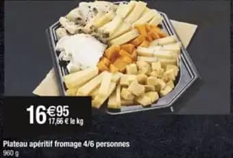 Plateau apéritif fromage 4/6 personnes 960 g