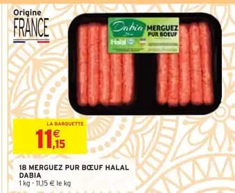 Promotion Exclusives de 6
18 merguez : Découvrez l'Offre incontournable