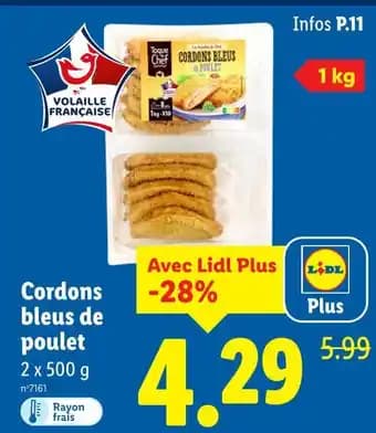 Toque Chef Cordons bleus de poulet