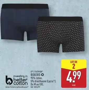 Promotion Exclusives de 7
Boxers : Découvrez l'Offre incontournable